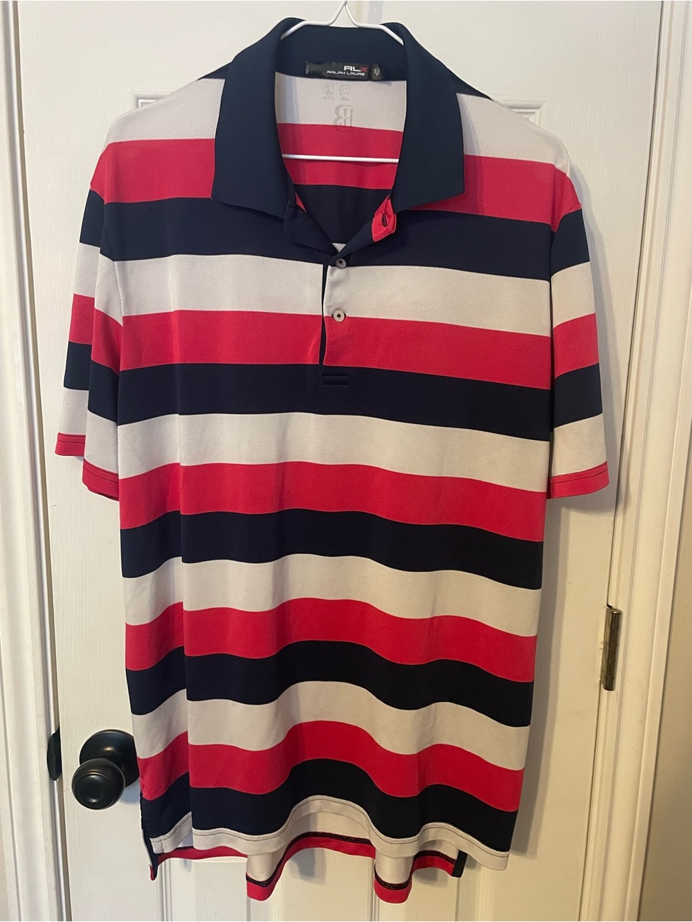 Ralph Lauren X Polo Stripe Short-Sleeve Shirt - Pink Red/Navy/White